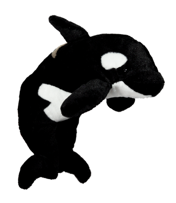 Orca Plush Whale Black and White Endangered species stuffed animal 16"