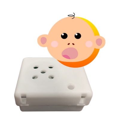 Ooops sound module featuring silly giggles and farty noises for adding to plush stuffed animals in the Frannie and Friends Create a Cuddly collection.