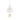 Christmas tree-shaped ornament with rings on a white background