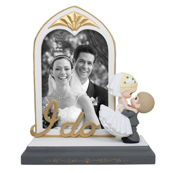 Precious Moments bride and groom wedding photo frame