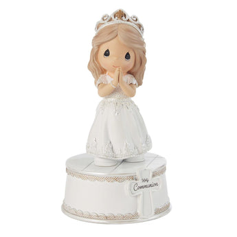 Precious Moments First Communion girl musical figurine