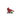 Red Christmas Cardinal Charm with holly leaves