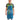 Reel Good Cook fish-themed BBQ apron in Lyon's Blue with adjustable neck strap and contrasting trim