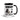 Sarcasm Is My Love Language cat coffee mug with black interior and handle featuring sarcastic reading cat design right view