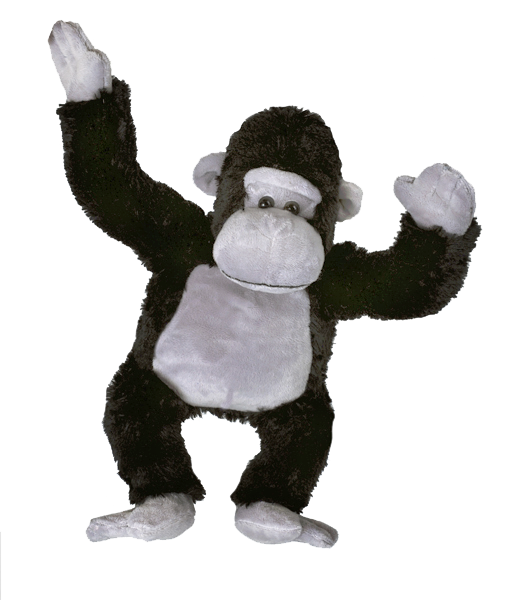 Silverback Gorilla 16" stuffed animal for children. Great pretend play plush toy for boys or girls birthdays.
