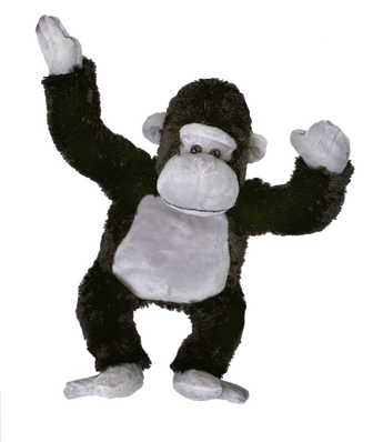 Silverback Gorilla 16" stuffed animal for children. Great pretend play plush toy for boys or girls birthdays.