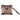 Patterned handbag with a strap on a white background
