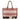 Sixtease Lavender weekender bag made with rug canvas hairon hide and leather travel bag