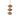 Three brown football-shaped ornaments hanging on a white background