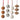 Sports Ball Swag Ornaments with stacked basketball, soccer, baseball, or football designs, sold individually.
