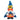 4 inch Super Mom Gnome made with polyresin and assorted fabrics.