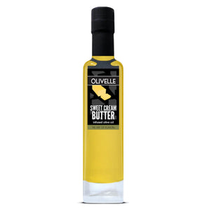 Bottle of Sweet Cream Butter Infused Olive Oil from Olivelle