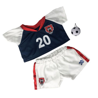 Blue Soccer Uniform for 16 inch teddy bears