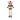 Christmas moose ornament with a 'tis the season to be jolly sign and Santa hat on a white background