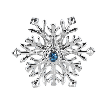 Spinning snowflake pocket charm with mini card