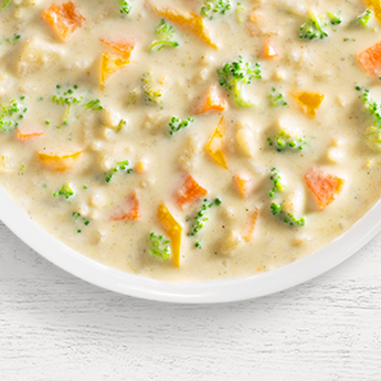 Virginia Blue Ridge Broccoli Cheddar Mix with broccoli florets and creamy cheddar