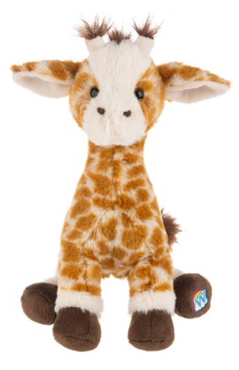 Ganz Webkinz Northern Giraffe 8.5 inch plush with Webkinz Classic and Webkinz Next adoption codes.