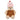 Wee Bears Ice Cream plush teddy bear dressed in waffle cone outfit with pink sprinkle ice cream hat and cherry on top.