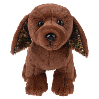 Webkinz Chocolate Labrador dog plush with game codes