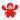 Plush toy bear wearing a red crab costume on a white background