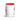 White mug with red interior and black text on a white background