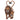 A decorative figurine of a lion and a smaller lion cub, both in warm brown tones, with the lion's tail forming a heart shape above the cub's head. The lions have white snouts and black noses, set against a plain white background.