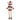 Holiday chris-moose ornament wearing a Santa hat and holding a sign with text "You are cherished & loved" on a white background