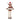 Santa moose ornament holding a 'You make Christmas merry' sign on a white background