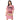 Model wearing The Salty Flamingo Pink oversized beach coverup.