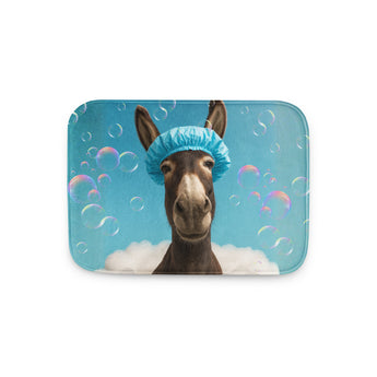 Funny donkey memory foam bath mat 24 inch x 17 inch