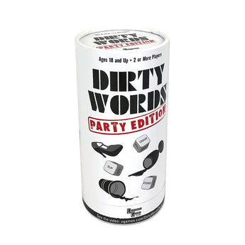 Box for 'Dirty Words Party Edition' game on a white background