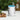 Another view of the blue and white ceramic funny mouse coffee mug
