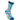 Blue Colorful Crew Socks for men with funny swearing helps word bubbles. 