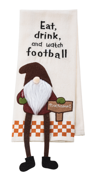 Football Doodle Tenn Waffle Kitchen Towel