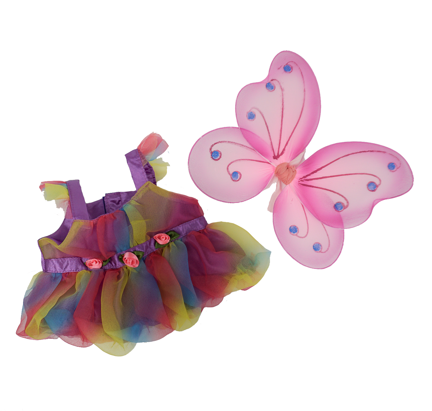 Teddy bear fairy butterfly costume for 16" stuffed animals from the Frannie and Friends collection