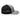 Side view of funny beer hat with grey front and black mesh back