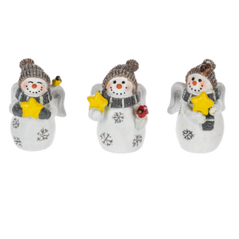 Glow in the Dark Snow Angel Charm with insert card "Let it Shine"