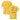 Yellow t-shirt with humorous "my problem is, I'm about 10% stud and 90% muffin" graphic on a white background