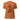 Orange t-shirt with a witch hat and broom graphic and text on a white background