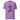 Purple t-shirt with a witch hat and broom graphic and text on a white background