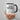 Funny dark humor coffee mug with black handle