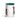 White mug with green interior, featuring Christmas-themed designs and text.