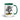 Funny fisherman coffee mug with dark green handle