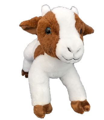 Gertie the Goat Stuffed Animal is 16" tall and a member of the Frannie and Friends collection.