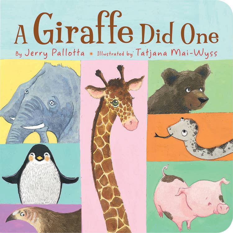 Childrens Book: A Giraffe Did One board book for toddlers