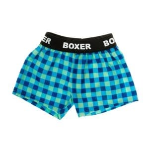 FFCC Clothes - Boxer Shorts Blue/Green Plaid for 16" Stuffed Animal