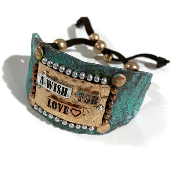 A Wish for Love Pantena Westen Cuff Bracelet