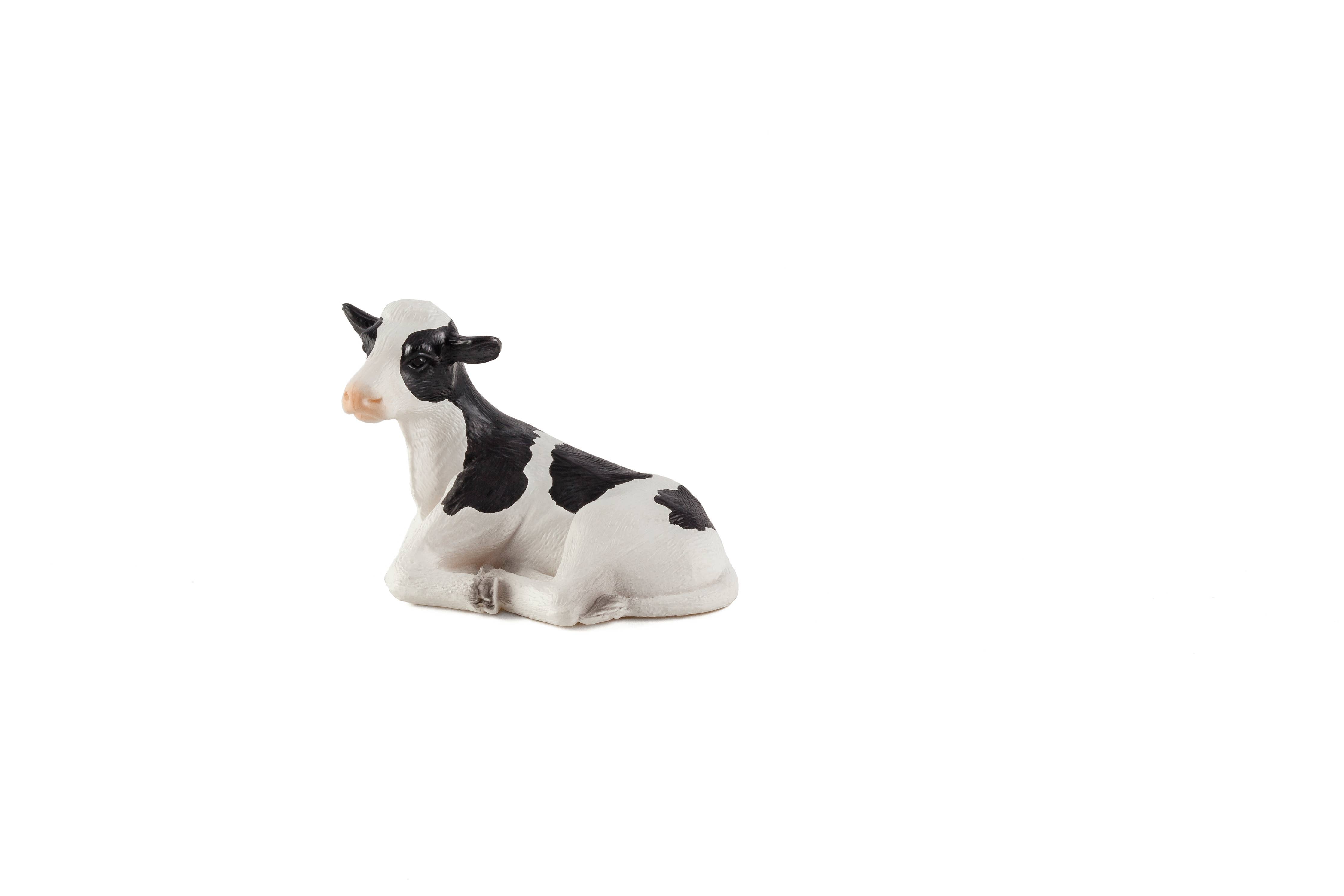 MOJO Toy Holstein Calf Farm Animal lying down