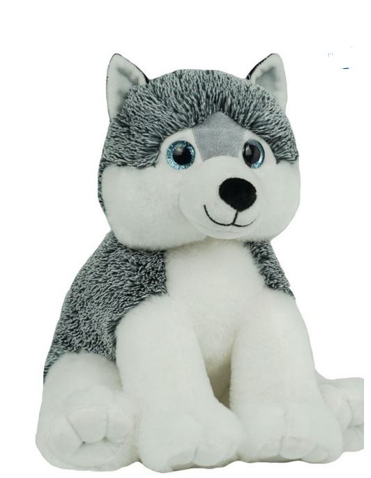 16" plush stuffed husky dog toy animal