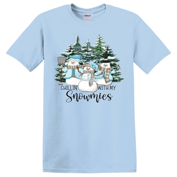 Chillin with my Snowmies Trio of Snowmen Shirt